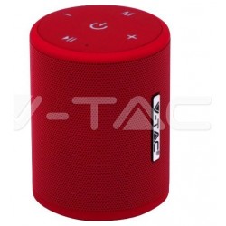 V-TAC Φορητό Ηχείο Bluetooth 5W Επαναφορτιζόμενο 1500mah Κόκκινο 7719