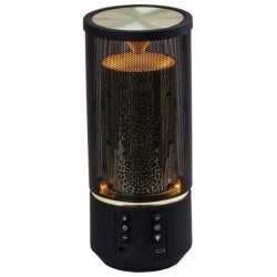 V-TAC Φορητό Ηχείο Bluetooth 6W Επαναφορτιζόμενο 1200mAh με LED 6 επίπεδα φωτισμού και εφέ φλόγας  (TWS Function ) Μαύρο 7724