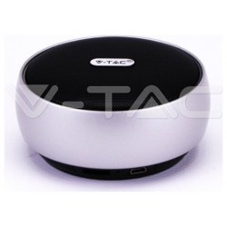 V-TAC Φορητό Μίνι Ηχείο Bluetooth 4W Επαναφορτιζόμενο 800mAh Γκρι 7717