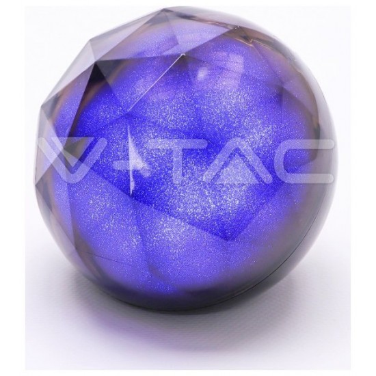 V-TAC Φορητό Μίνι Ηχείο Σφαίρα Bluetooth 3W Επαναφορτιζόμενο 1200mAh Crystal RGB LED 7722