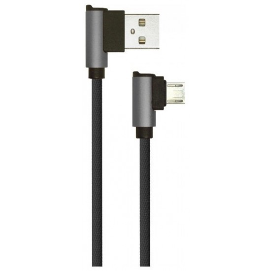 V-TAC Καλώδιο USB- Micro USB 1 μέτρο Μαύρο Diamond Series 8635