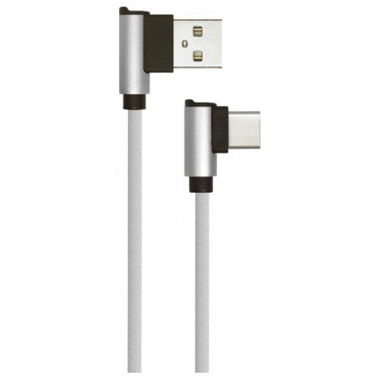 V-TAC Καλώδιο USB- TYPE C 1 μέτρο Γκρι Diamond Series 8639