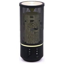 V-TAC Φορητό Ηχείο Bluetooth 6W Επαναφορτιζόμενο 1200mAh με LED 6 επίπεδα φωτισμού και εφέ φλόγας  (TWS Function ) Μαύρο 7724