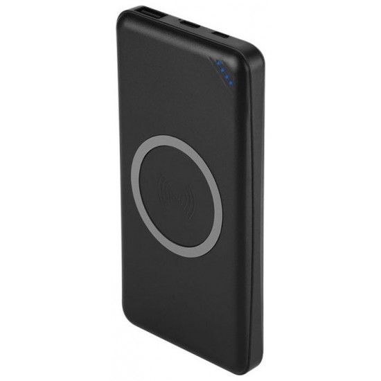 Φορτιστής Μπαταριά Power Bank 10000mAh με Ασύρματη Φόρτιση, 1 θύρα USB + TYPEC  Χρώμα Μαύρο 8909