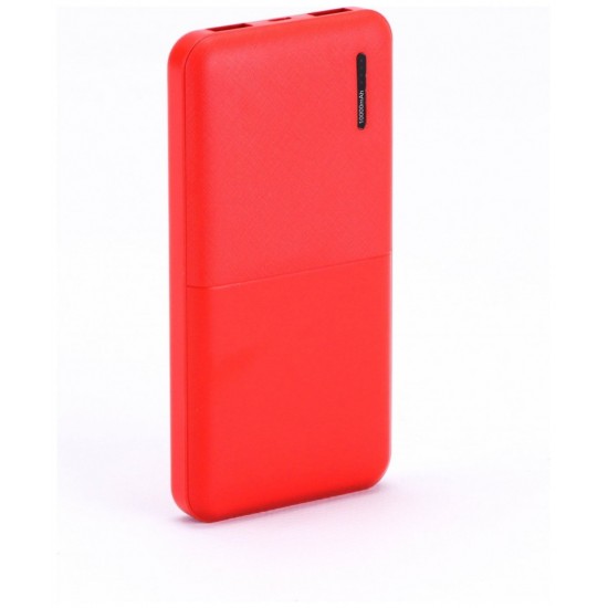Power Bank Slim 10000mAh με  δύο Θύρες USB Χρώμα Κόκκινο 8899