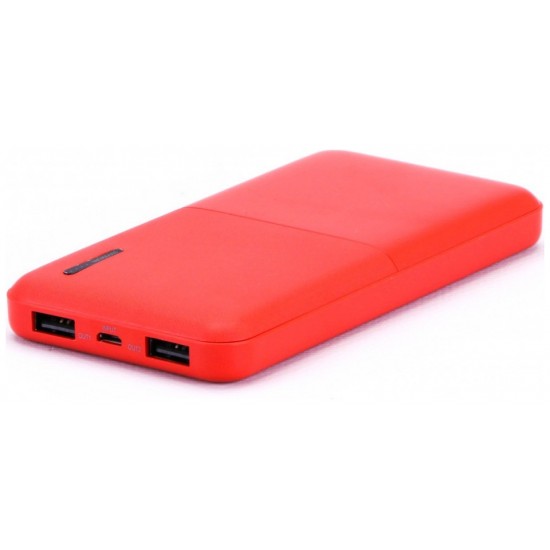 Power Bank Slim 10000mAh με  δύο Θύρες USB Χρώμα Κόκκινο 8899