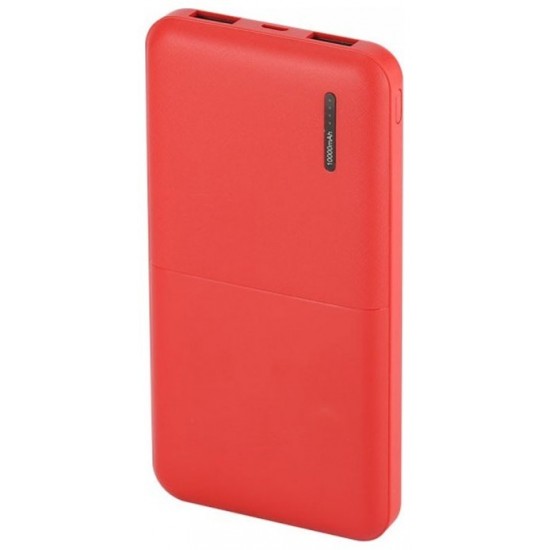 Power Bank Slim 10000mAh με  δύο Θύρες USB Χρώμα Κόκκινο 8899