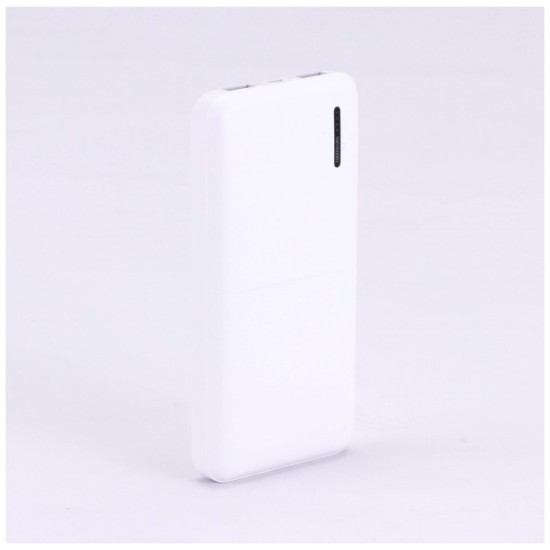 Φορτιστής Μπαταριά Power Bank Slim 10000mAh με  δύο Θύρες USB Χρώμα Λευκό 8898
