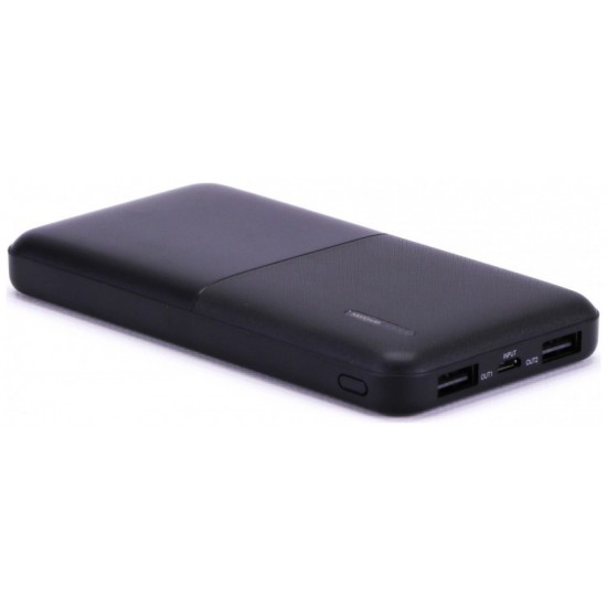 Φορτιστής Μπαταριά Power Bank Slim 10000mAh με  δύο Θύρες USB Χρώμα Μαύρο 8897