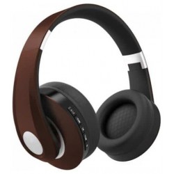 V-TAC Ασύρματα Ακουστικά Bluetooth Ρυθμιζόμενα και Επαναφορτιζόμενα 500mah σε καφέ χρώμα 7732