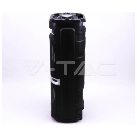 V-TAC Επαναφορτιζόμενο Φορητό Ηχείο 120W 2x10inch με Μικρόφωνο Τηλεχειριστήριο RF και Φωτισμό LED 7734
