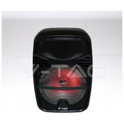 V-TAC Επαναφορτιζόμενο Ηχείο 15W 8inch με Μικρόφωνο Τηλεχειριστήριο και Φωτισμό RGB 7735