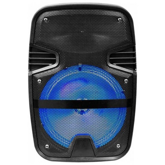V-TAC Επαναφορτιζόμενο Ηχείο 15W 8inch με Μικρόφωνο Τηλεχειριστήριο και Φωτισμό RGB 7735
