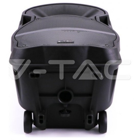 V-TAC Επαναφορτιζόμενο Ηχείο Trolley 35W 12inch με Μικρόφωνο Τηλεχειριστήριο και Φωτισμό RGB 7737