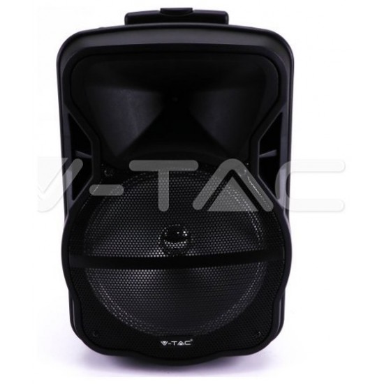 V-TAC Επαναφορτιζόμενο Ηχείο Trolley 35W 12inch με Μικρόφωνο Τηλεχειριστήριο και Φωτισμό RGB 7737