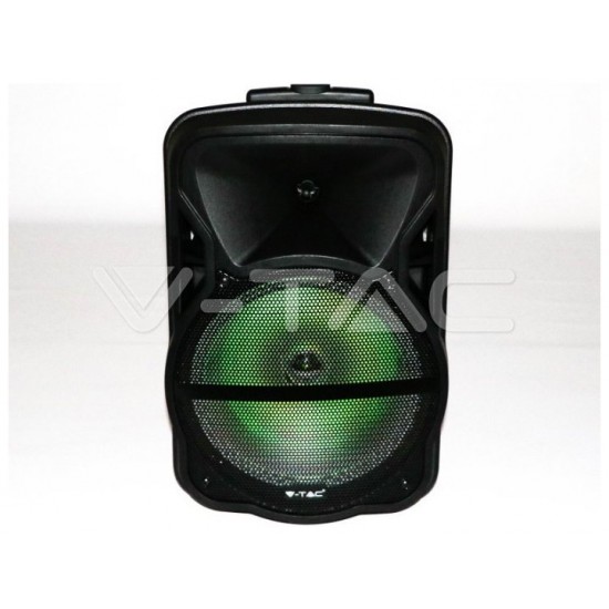V-TAC Επαναφορτιζόμενο Ηχείο Trolley 35W 12inch με Μικρόφωνο Τηλεχειριστήριο και Φωτισμό RGB 7737