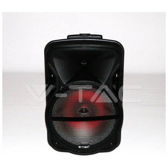 V-TAC Επαναφορτιζόμενο Ηχείο Trolley 35W 12inch με Μικρόφωνο Τηλεχειριστήριο και Φωτισμό RGB 7737