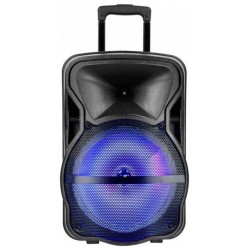 V-TAC Επαναφορτιζόμενο Ηχείο Trolley 35W 12inch με Μικρόφωνο Τηλεχειριστήριο και Φωτισμό RGB 7737