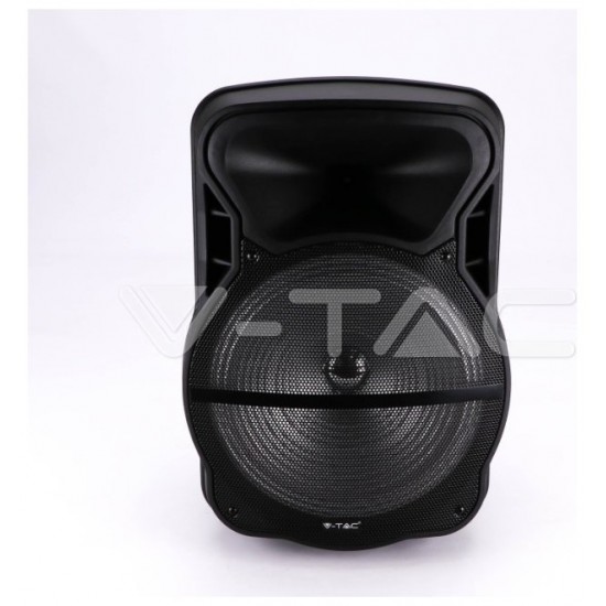 V-TAC Επαναφορτιζόμενο Ηχείο Trolley 50W 15inch με Μικρόφωνο Τηλεχειριστήριο και Φωτισμό RGB 7738