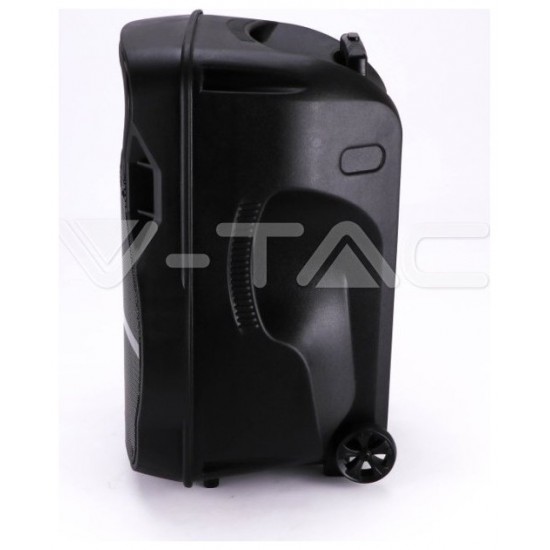 V-TAC Επαναφορτιζόμενο Ηχείο Trolley 50W 15inch με Μικρόφωνο Τηλεχειριστήριο και Φωτισμό RGB 7738