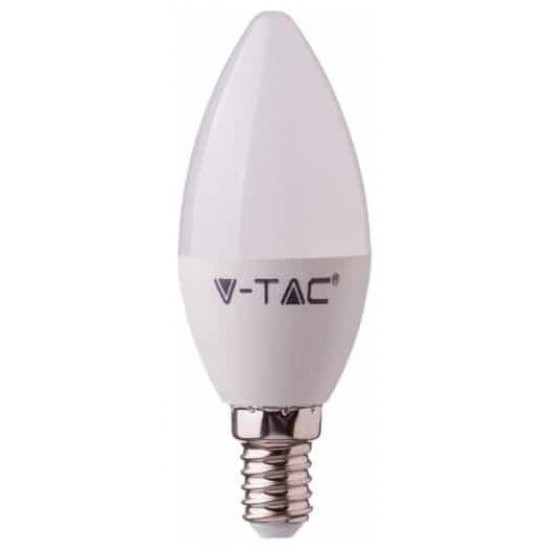 LED V-TAC Έξυπνη Λάμπα Ε14 Κεράκι 4.5W RGB + Θερμό και Ψυχρό Λευκό Dimmable Συμβατή με V-TAC SMART Light, Amazon Alexa και Google Home 2754