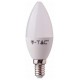 LED V-TAC Έξυπνη Λάμπα Ε14 Κεράκι 4.5W RGB + Θερμό και Ψυχρό Λευκό Dimmable Συμβατή με V-TAC SMART Light, Amazon Alexa και Google Home 2754