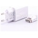 V-TAC Φορτιστής Ταξιδίου  με Καλώδιο micro USB Λευκός 8645