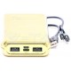 Φορτιστής Μπαταριά Power Bank 20000mAh με δύο Θύρες USB, micro USB & Type C Χρώμα Χρυσό 8908