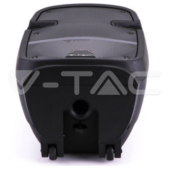 V-TAC Επαναφορτιζόμενο Ηχείο Trolley 35W 12inch με Μικρόφωνο Τηλεχειριστήριο RF και Φωτισμό RGB 7736