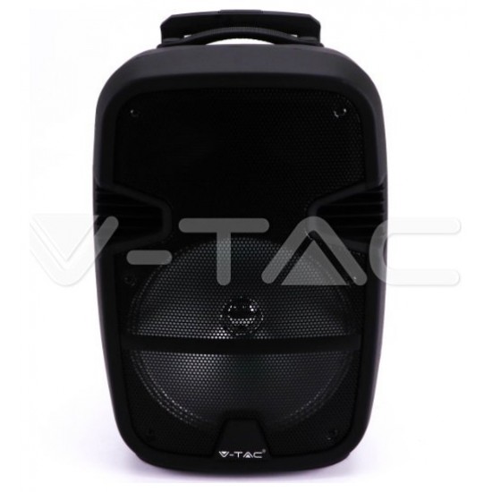 V-TAC Επαναφορτιζόμενο Ηχείο Trolley 35W 12inch με Μικρόφωνο Τηλεχειριστήριο RF και Φωτισμό RGB 7736