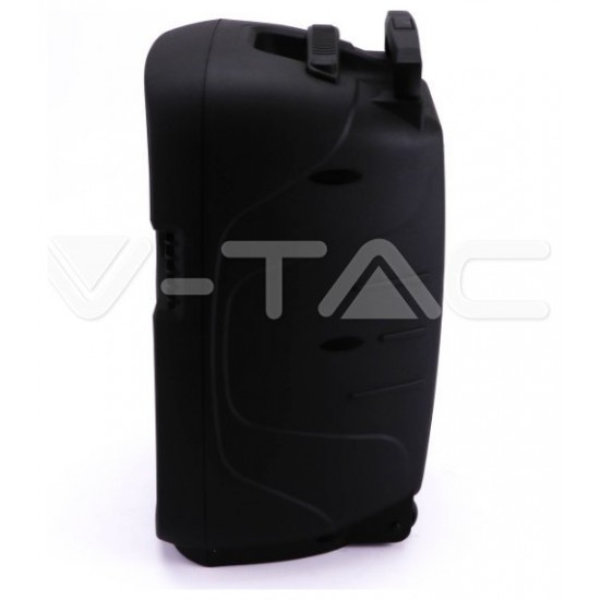 V-TAC Επαναφορτιζόμενο Ηχείο Trolley 35W 12inch με Μικρόφωνο Τηλεχειριστήριο RF και Φωτισμό RGB 7736