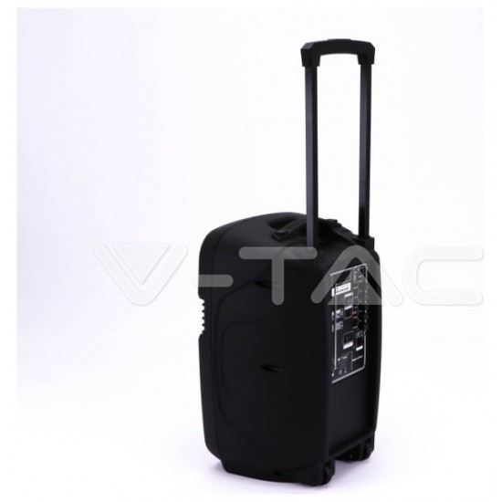 V-TAC Επαναφορτιζόμενο Ηχείο Trolley 35W 12inch με Μικρόφωνο Τηλεχειριστήριο RF και Φωτισμό RGB 7736