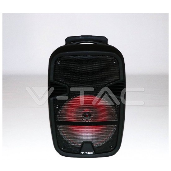 V-TAC Επαναφορτιζόμενο Ηχείο Trolley 35W 12inch με Μικρόφωνο Τηλεχειριστήριο RF και Φωτισμό RGB 7736