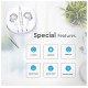 V-TAC Ενσύρματα Ακουστικά Earphone Handsfree για κινητά και λάπτοπ σε Λευκό - Χρυσό  Χρώμα 7707