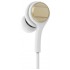 V-TAC Ενσύρματα Ακουστικά Earphone Handsfree για κινητά και λάπτοπ σε Λευκό - Χρυσό  Χρώμα 7707