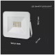 V-TAC LED Προβολέας BLUETOOTH SMD 20W RGB+W/WW/DW  Λευκός Συμβατός με V-TAC Smart Light 5984