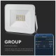 V-TAC LED Προβολέας BLUETOOTH SMD 20W RGB+W/WW/DW  Λευκός Συμβατός με V-TAC Smart Light 5984
